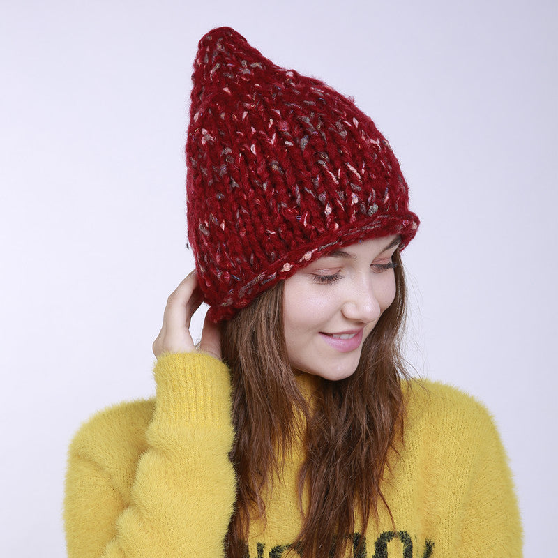 Winter Pure Hand Woven Knitted Hat