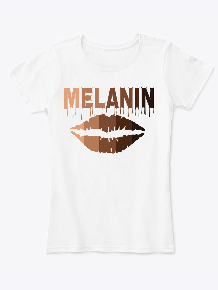 MELANIN WhiteTee0018