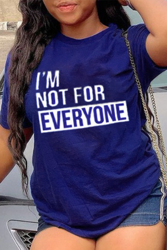 Plus Size I’m Not for Everyone Round Neck Short Sleeve T Shirt