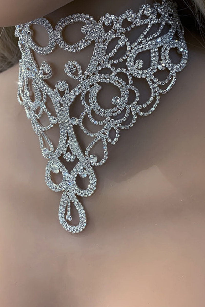 Rhinestone Sequin Necklace