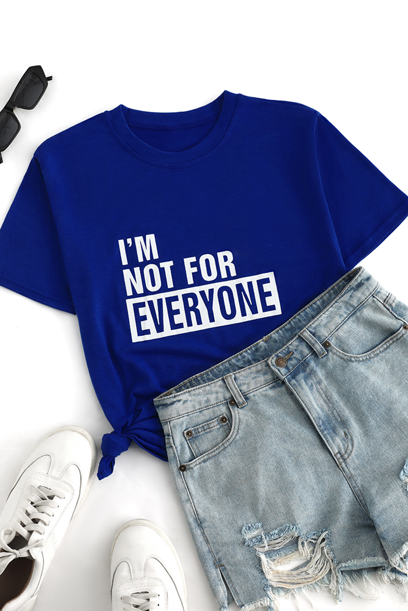 Plus Size I’m Not for Everyone Round Neck Short Sleeve T Shirt