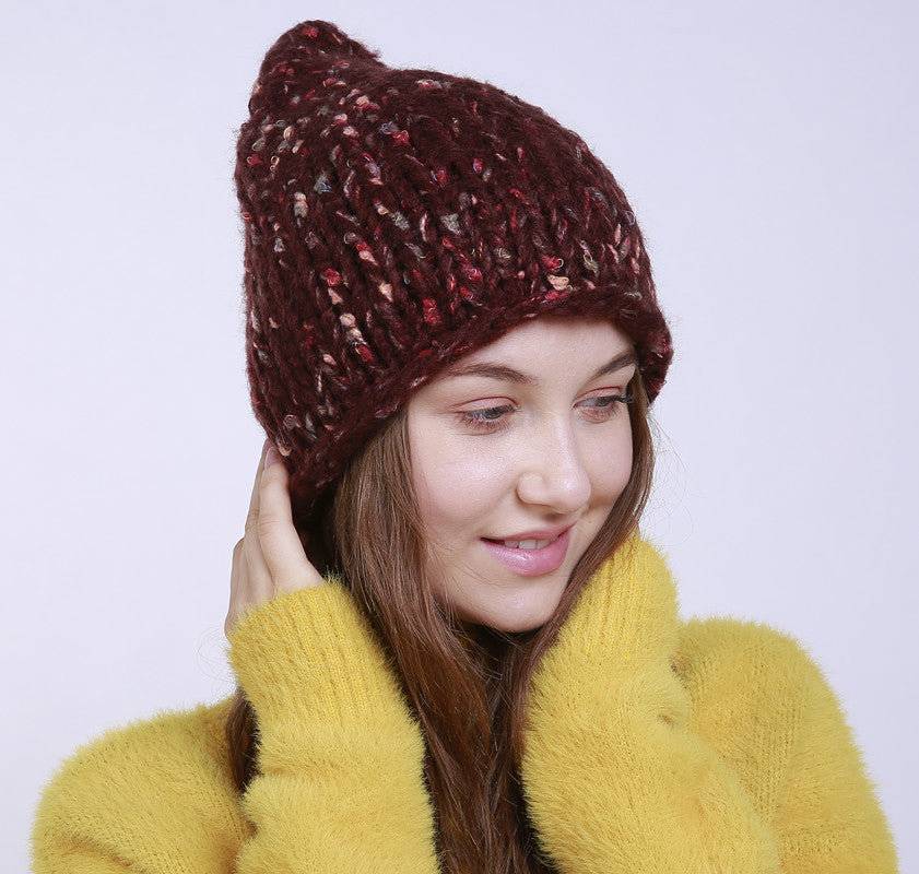 Winter Pure Hand Woven Knitted Hat