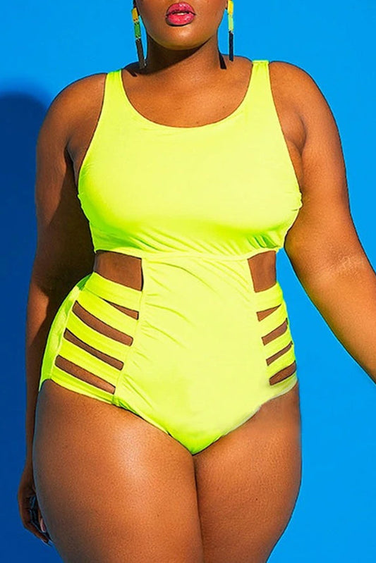 Plus Size Swimsuits Bandage Swimming Suit