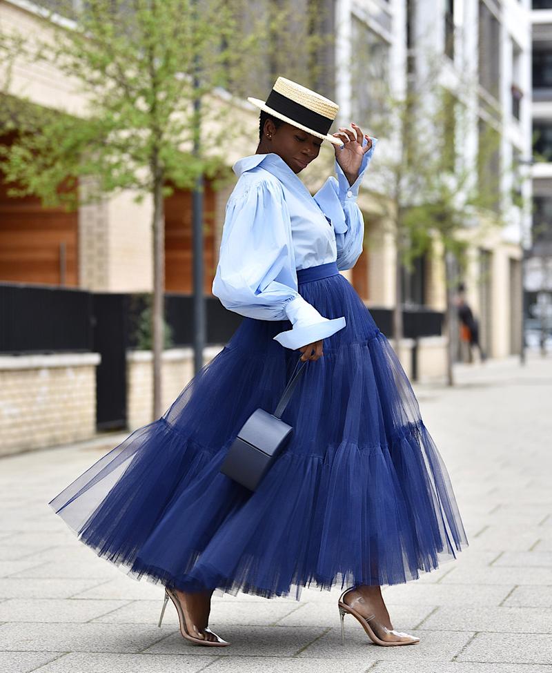 Plus Size Elegant A-line Tulle Skirt 5 Color