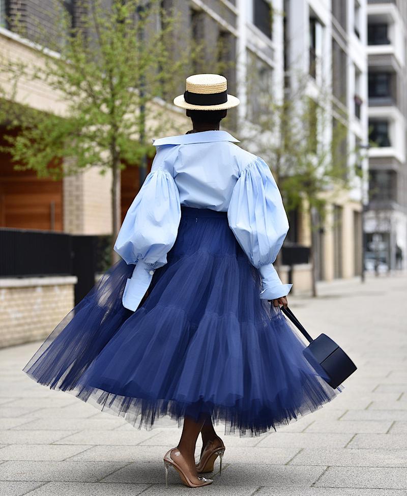Plus Size Elegant A-line Tulle Skirt 5 Color