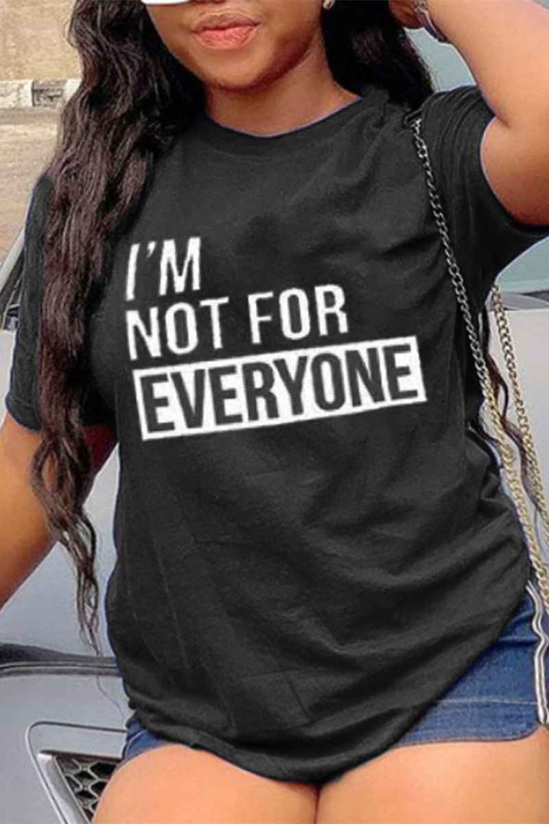 I'm Not For Everyone Black Tee0019