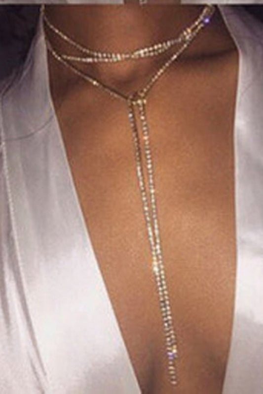 Sequined Multilayer Necklace