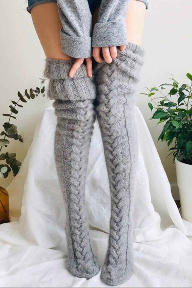 Over Knee Extra Long Knitted Sock