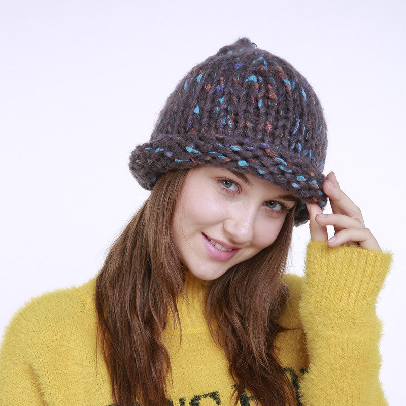 Winter Pure Hand Woven Knitted Hat