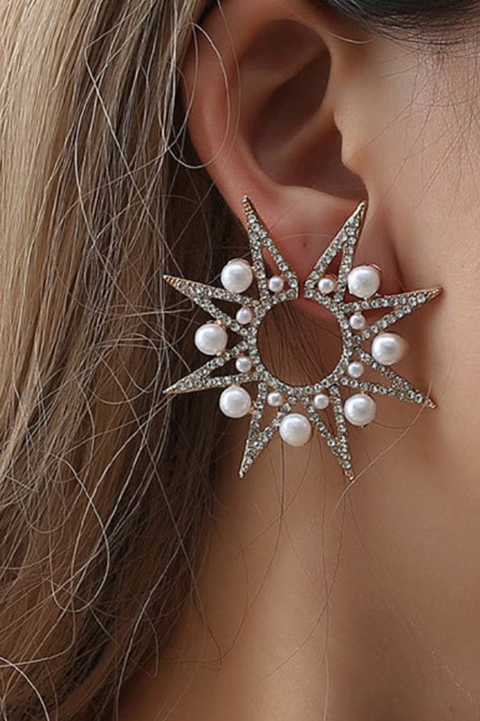 Sweet Star Pearl Decoration Earring