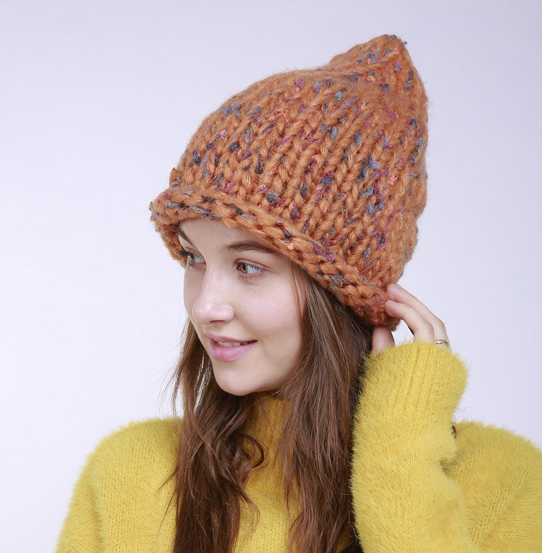 Winter Pure Hand Woven Knitted Hat